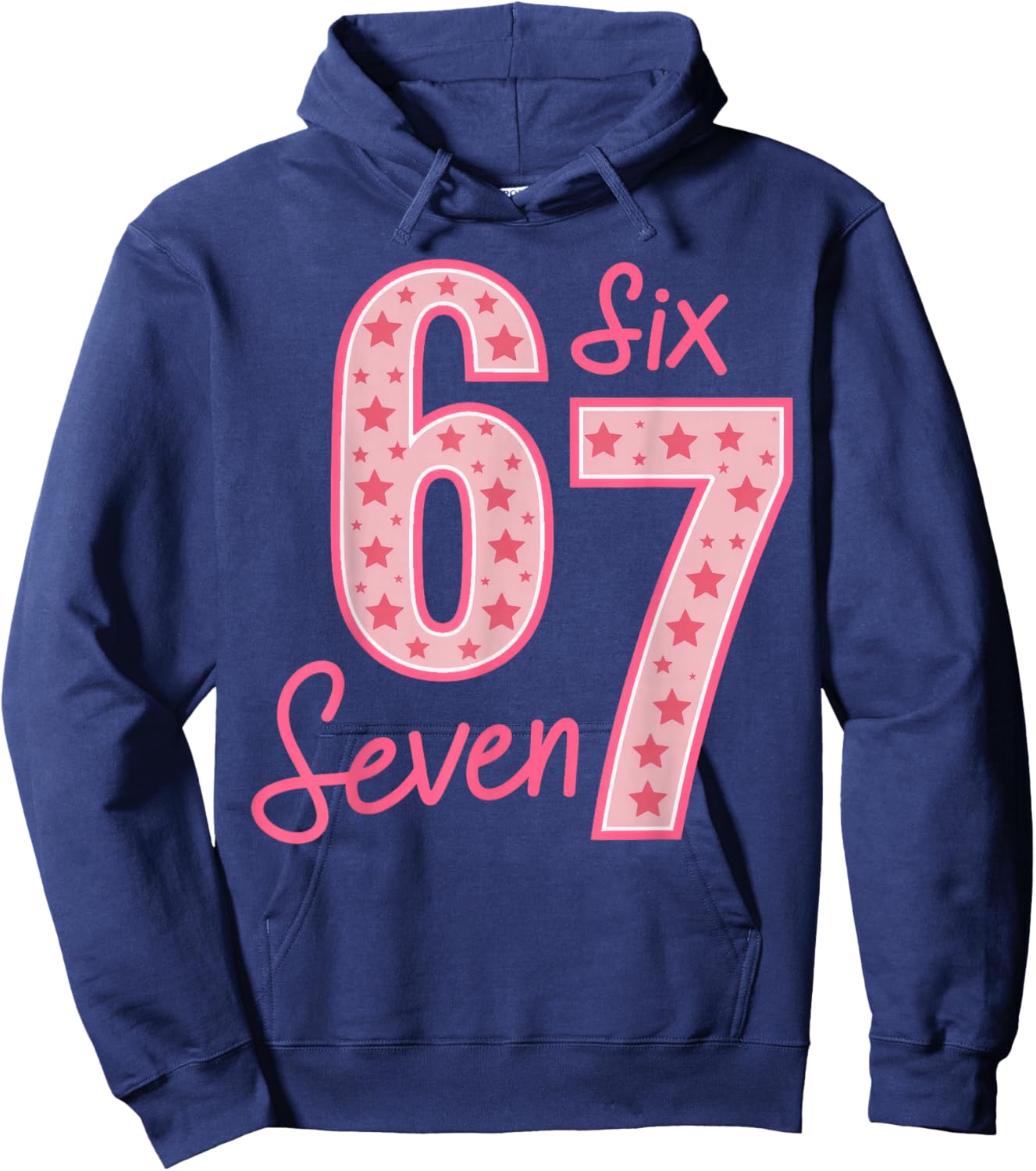 67 Meme six Seven Hoodie - Hoodie | Navy