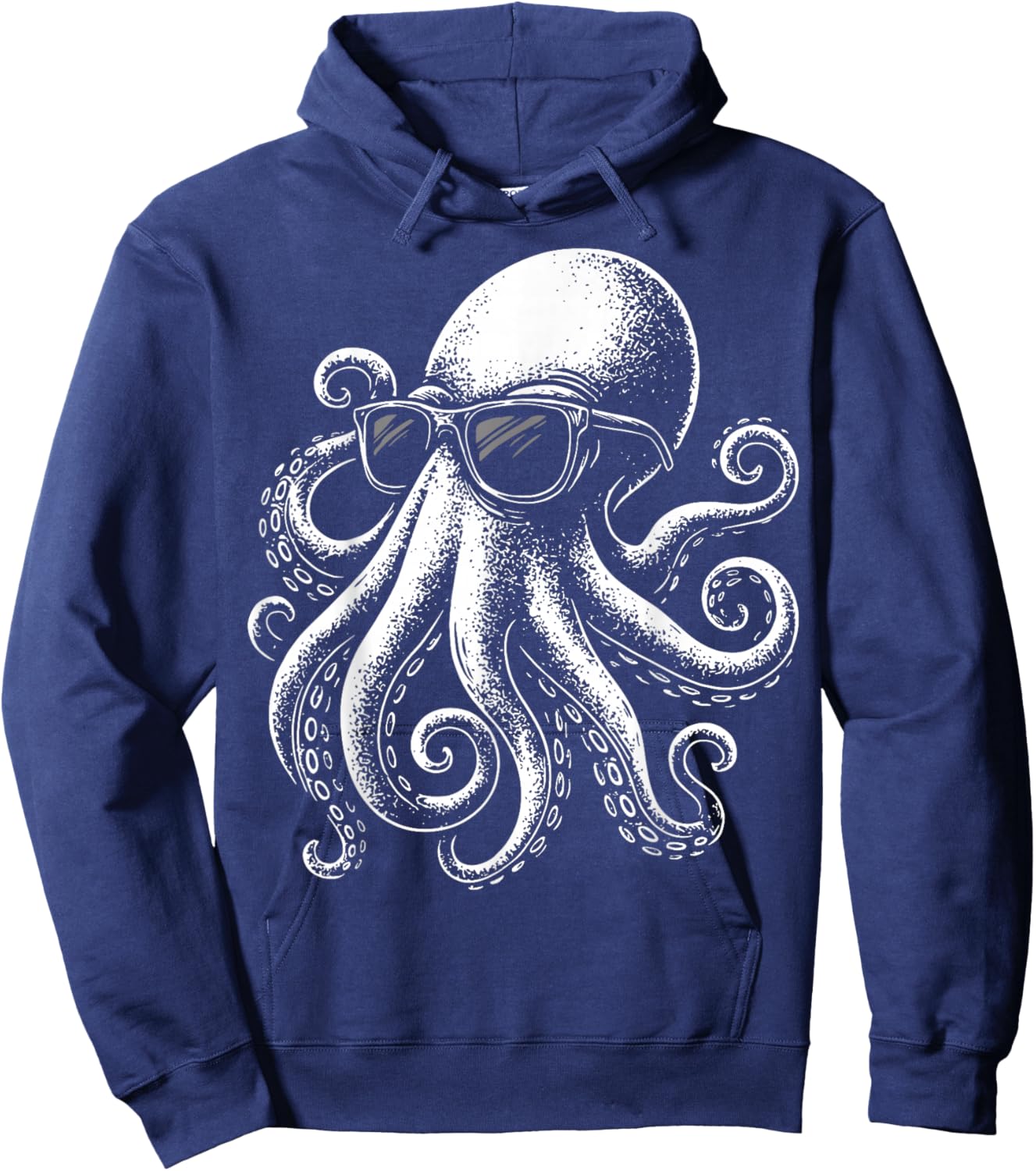 Octopus Sunglasses Snorkeler Hoodie - Hoodie | Navy