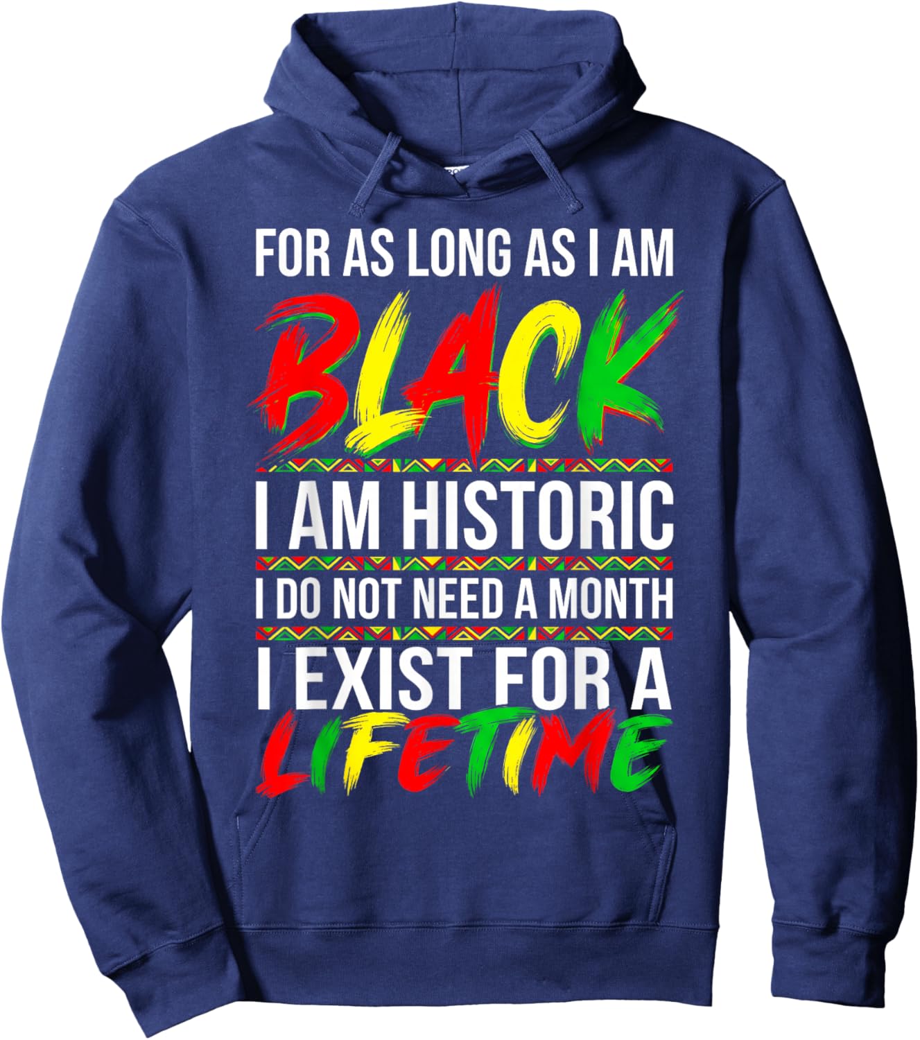 Black History Month Shirt Men Women Kids Patriotic African Hoodie - Hoodie | Navy