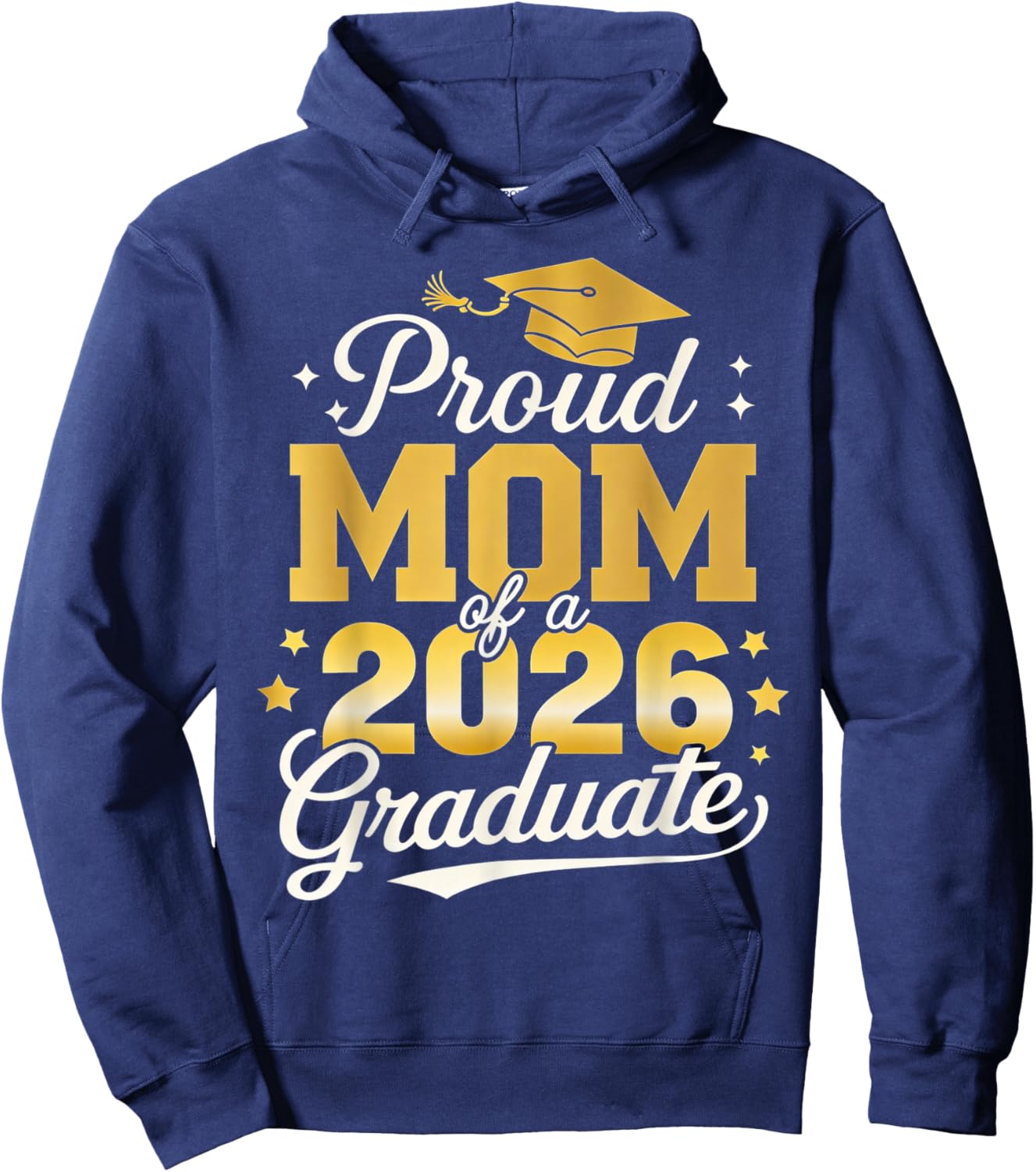 Proud Mom of a 2026 Graduate Senior Family Graduation Women Hoodie - Hoodie | Navy