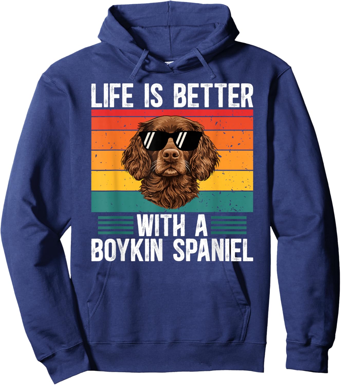 Boykin Spaniel Dog Boykin Spaniel Owner Boykin Spaniel Lover Hoodie - Hoodie | Navy