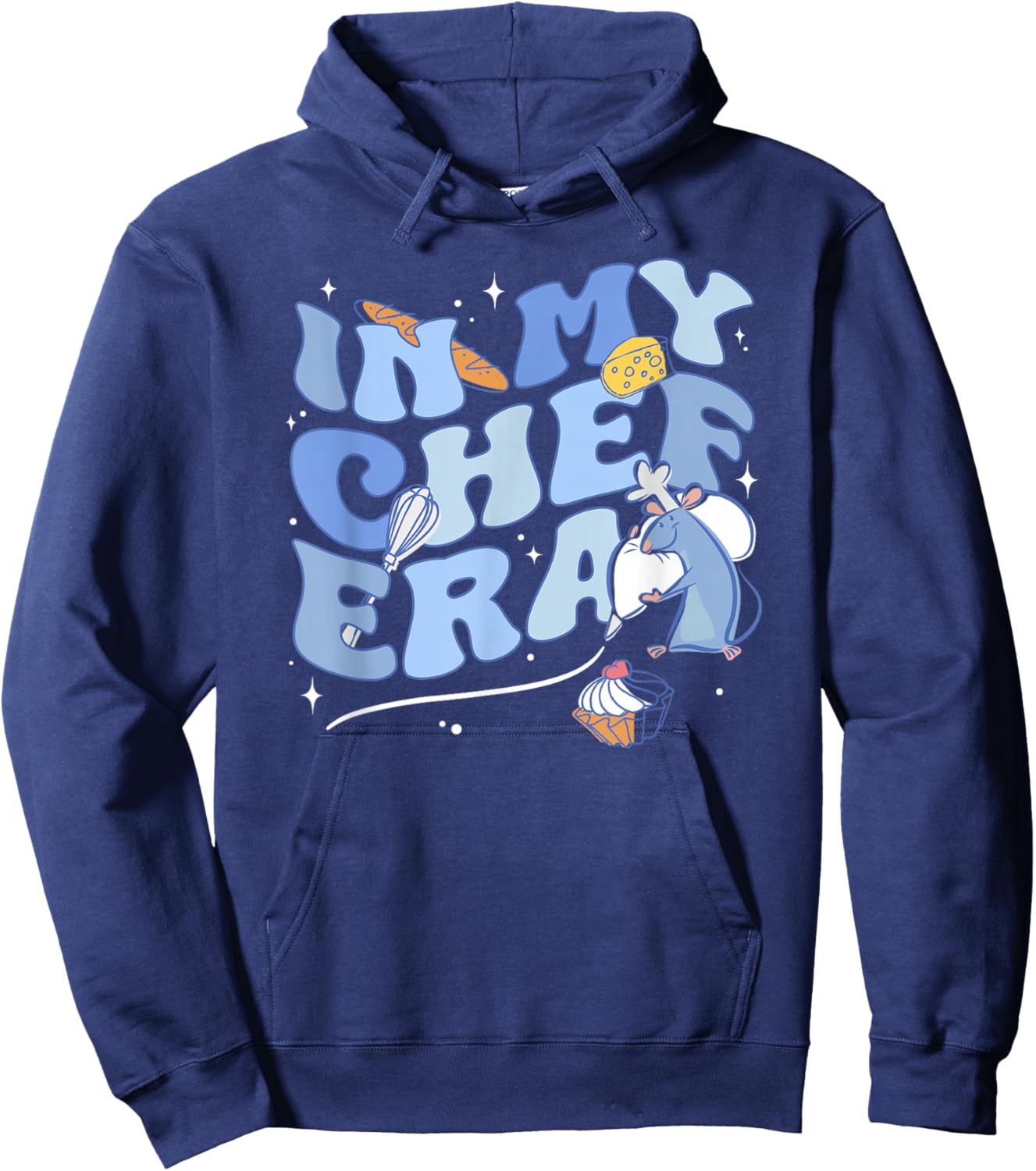 Disney Pixar Ratatouille in My Chef Era Funny Sketch Style Hoodie - Hoodie | Navy