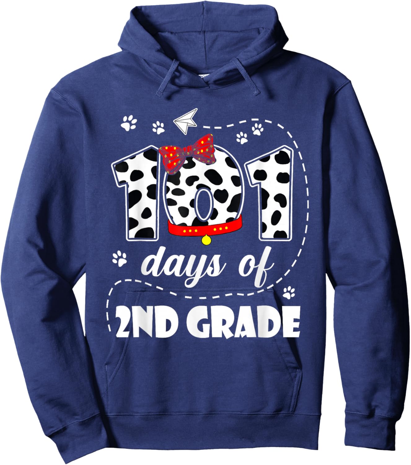 101 Days of 2nd Grade 100 Days of School Kids Teacher Hoodie - Hoodie | Navy