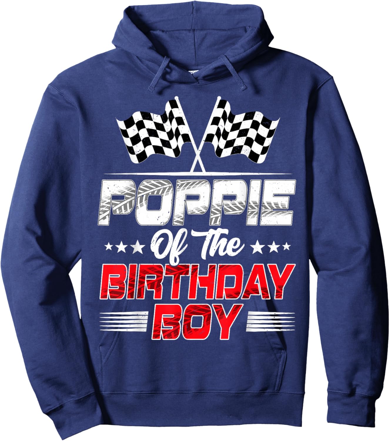Poppie of The Birthday Boy Family Racing Hoodie - Hoodie | Navy