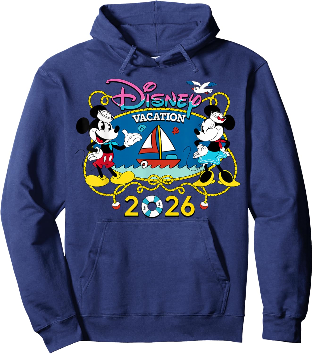 Disney Cruise Mickey & Minnie Group Vacation 2026 Matching Hoodie - Hoodie | Navy