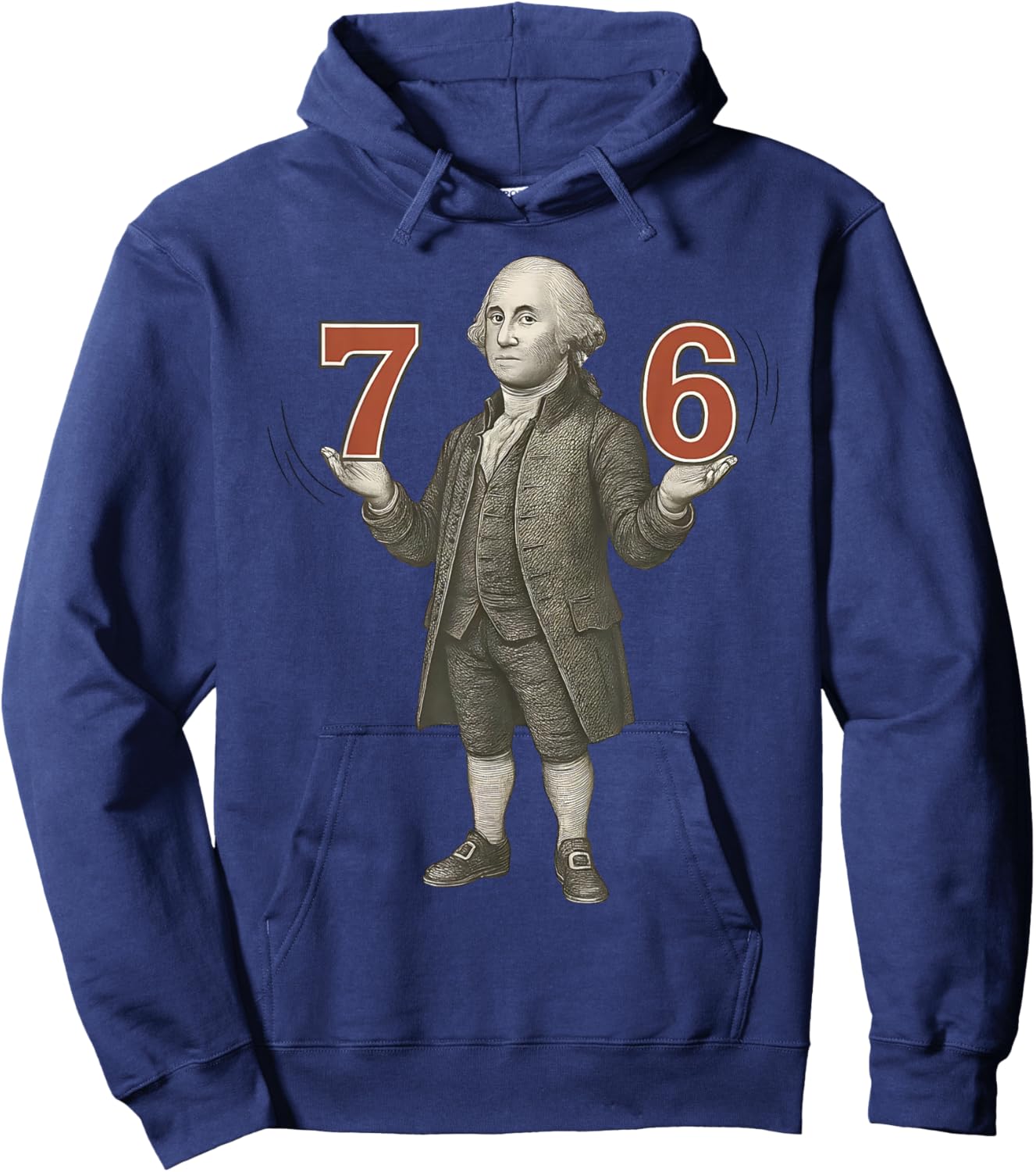 Funny 67 Six Seven Gen Alpha Slang Founding Father Hoodie - Hoodie | Navy