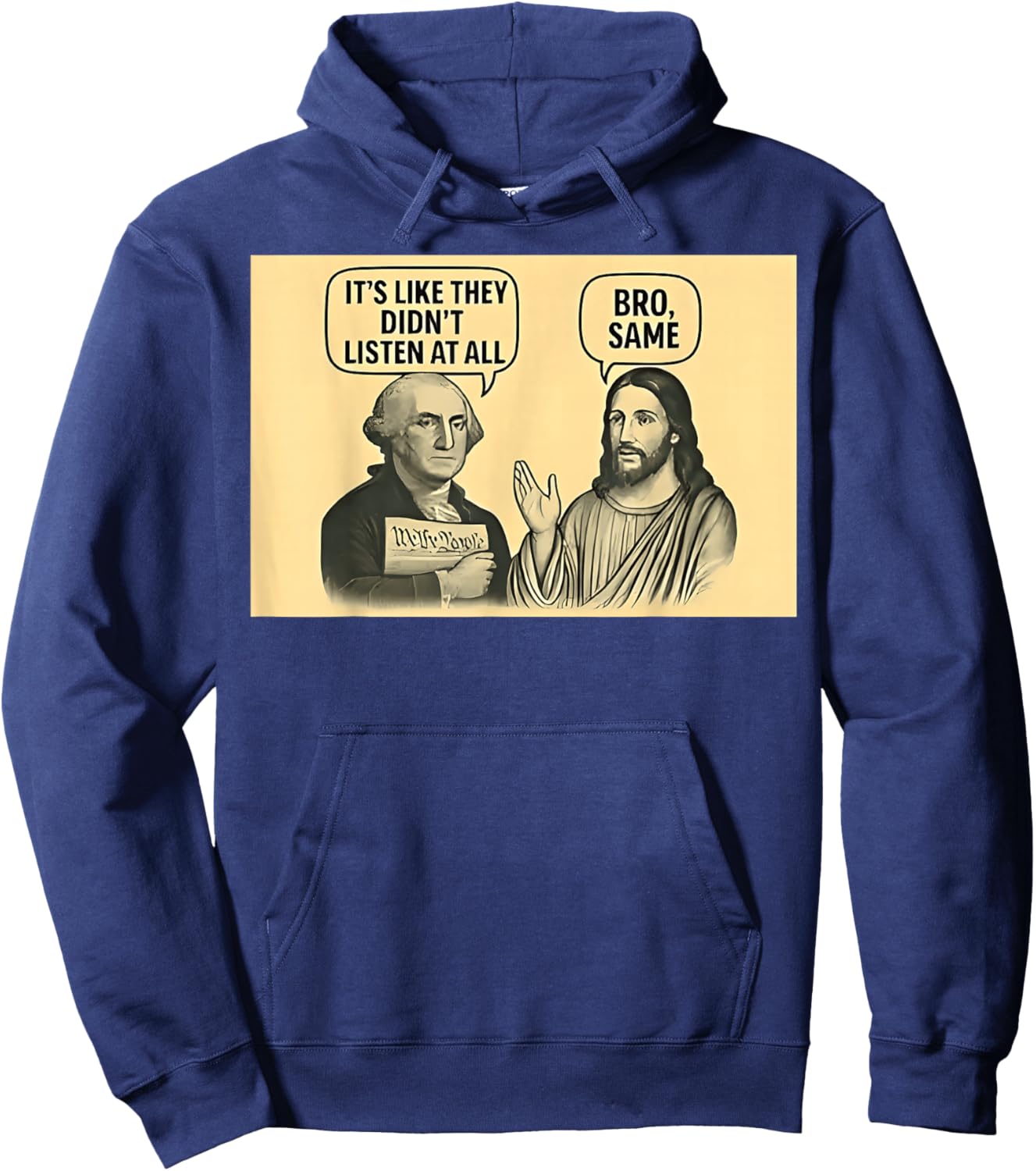Its Like They Didnt Listen at All bro Same Meme Hoodie - Hoodie | Navy