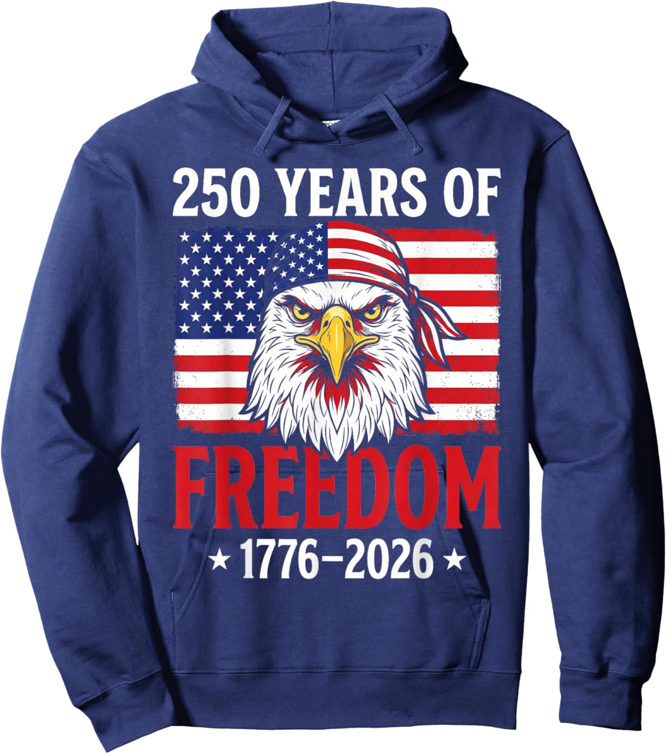 Vintage 250 Years American 1776 2026 250th USA Men Women Hoodie - Hoodie | Navy