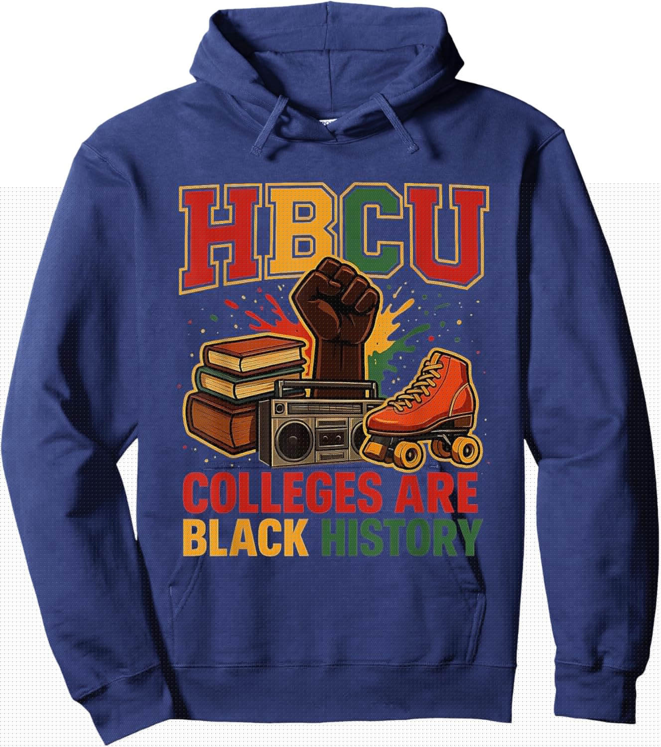 African American Students HBCU Colleges Black History Hoodie - Hoodie | Navy