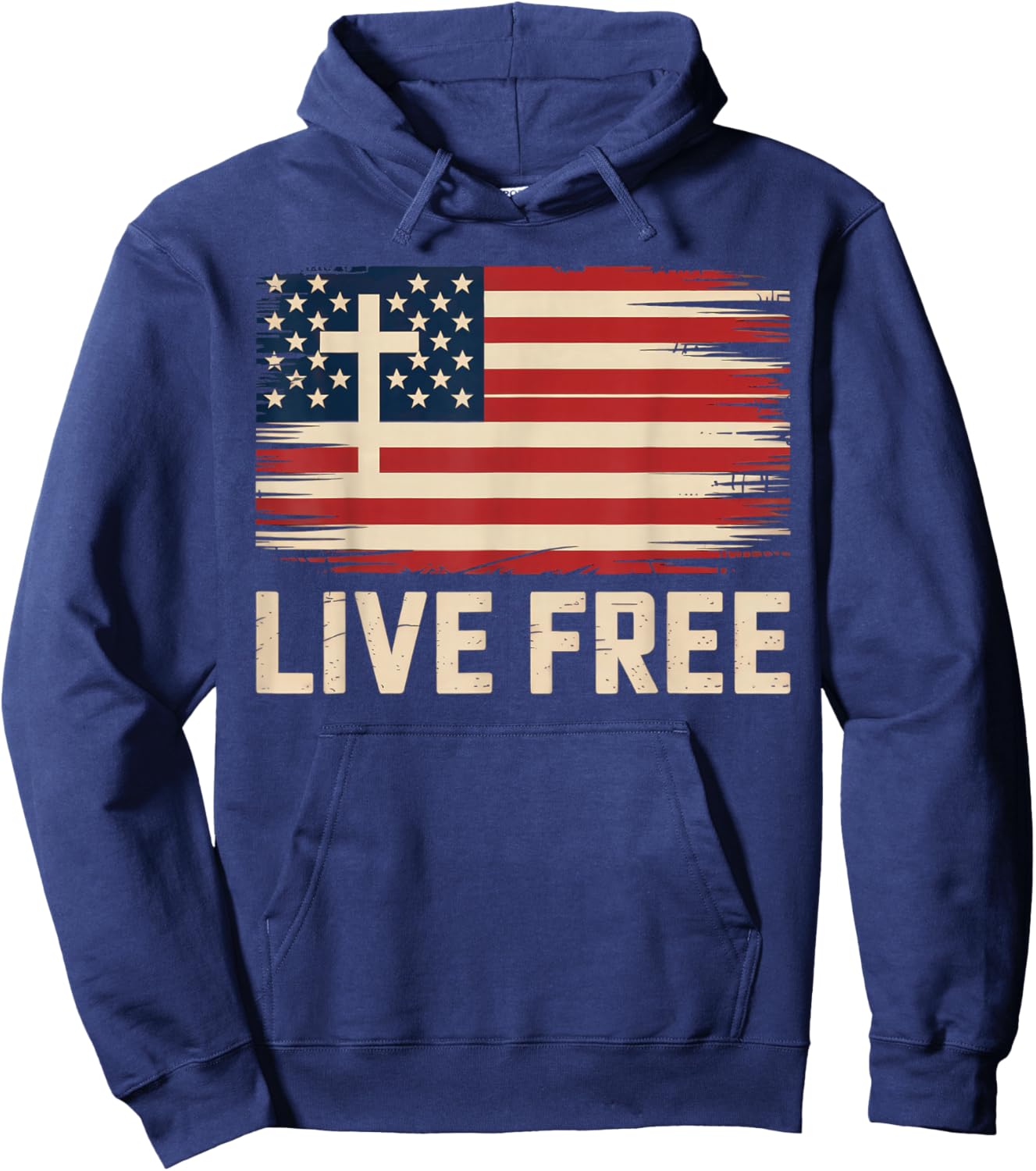 Live Free Hoodie - Hoodie | Navy