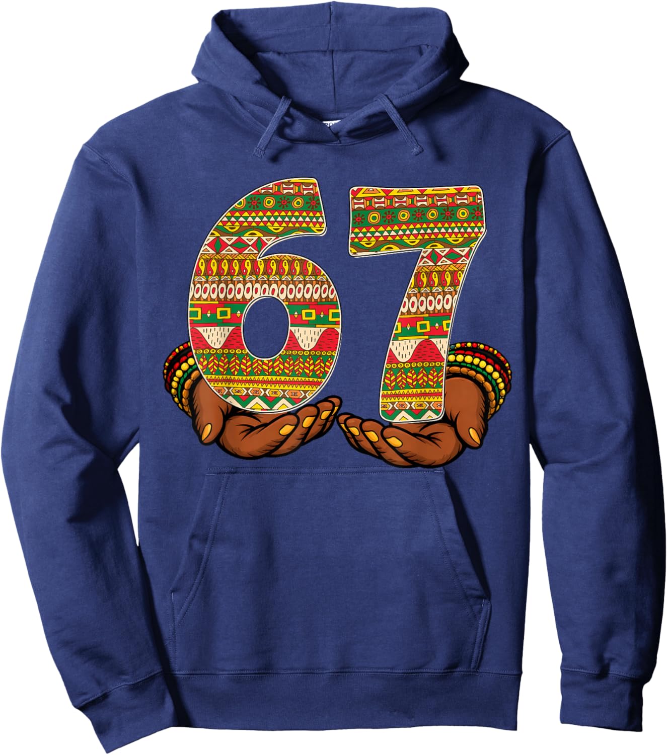 Black History Month Funny 67 African American Men Women Kid Hoodie - Hoodie | Navy