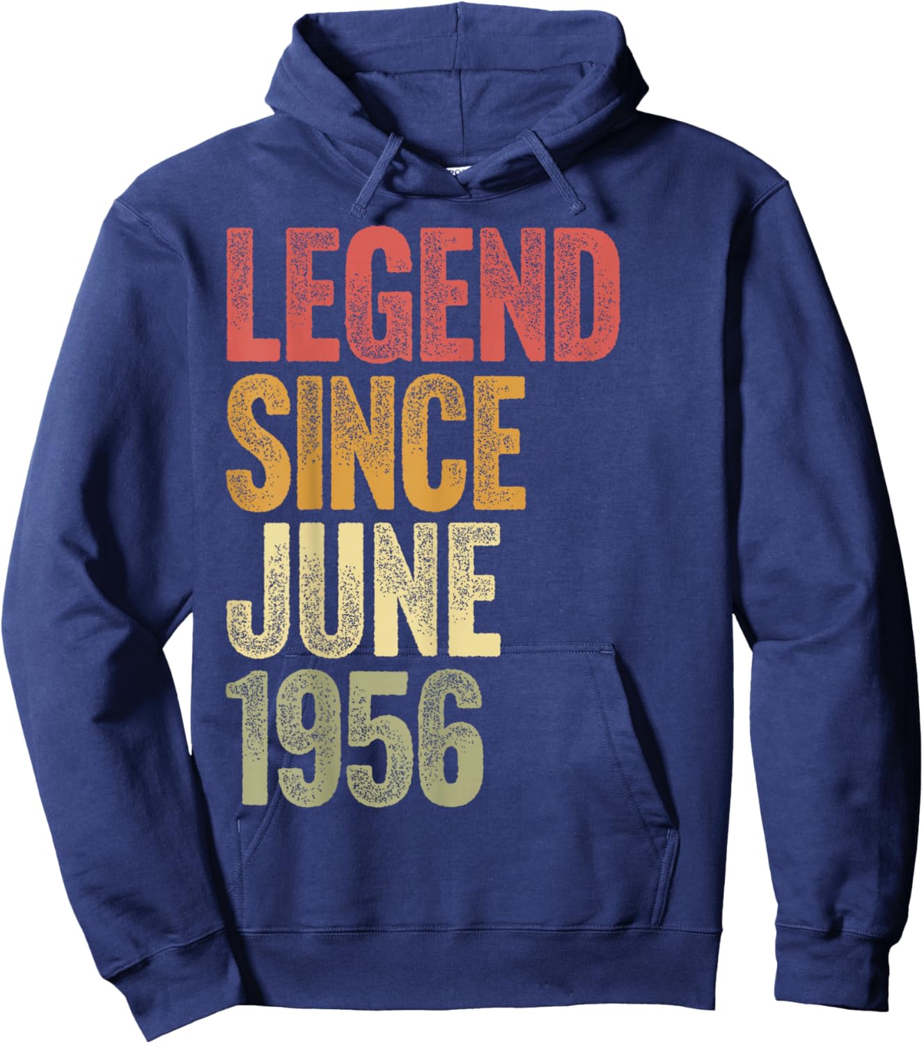 70 Year Old Legend Since June 1956 Retro 70th Birthday Hoodie - Hoodie | Navy