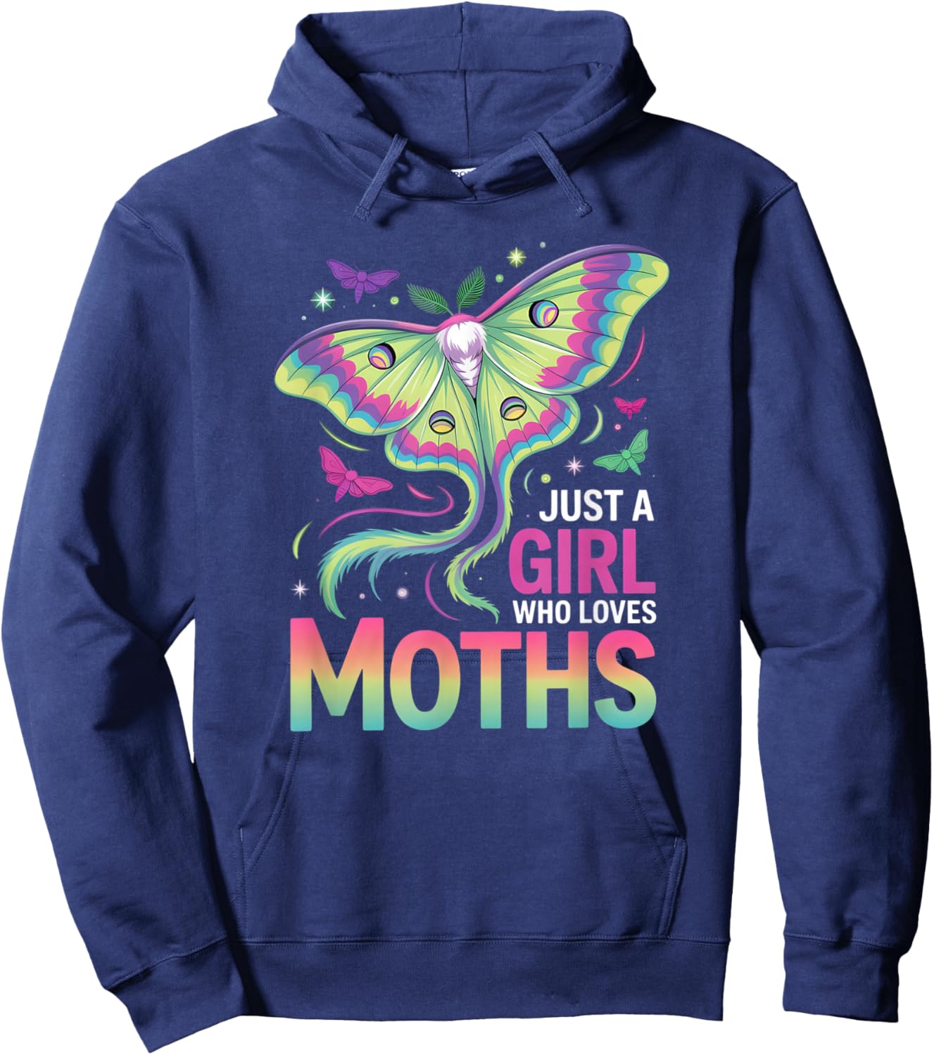 Girls Moth Hoodie - Hoodie | Navy