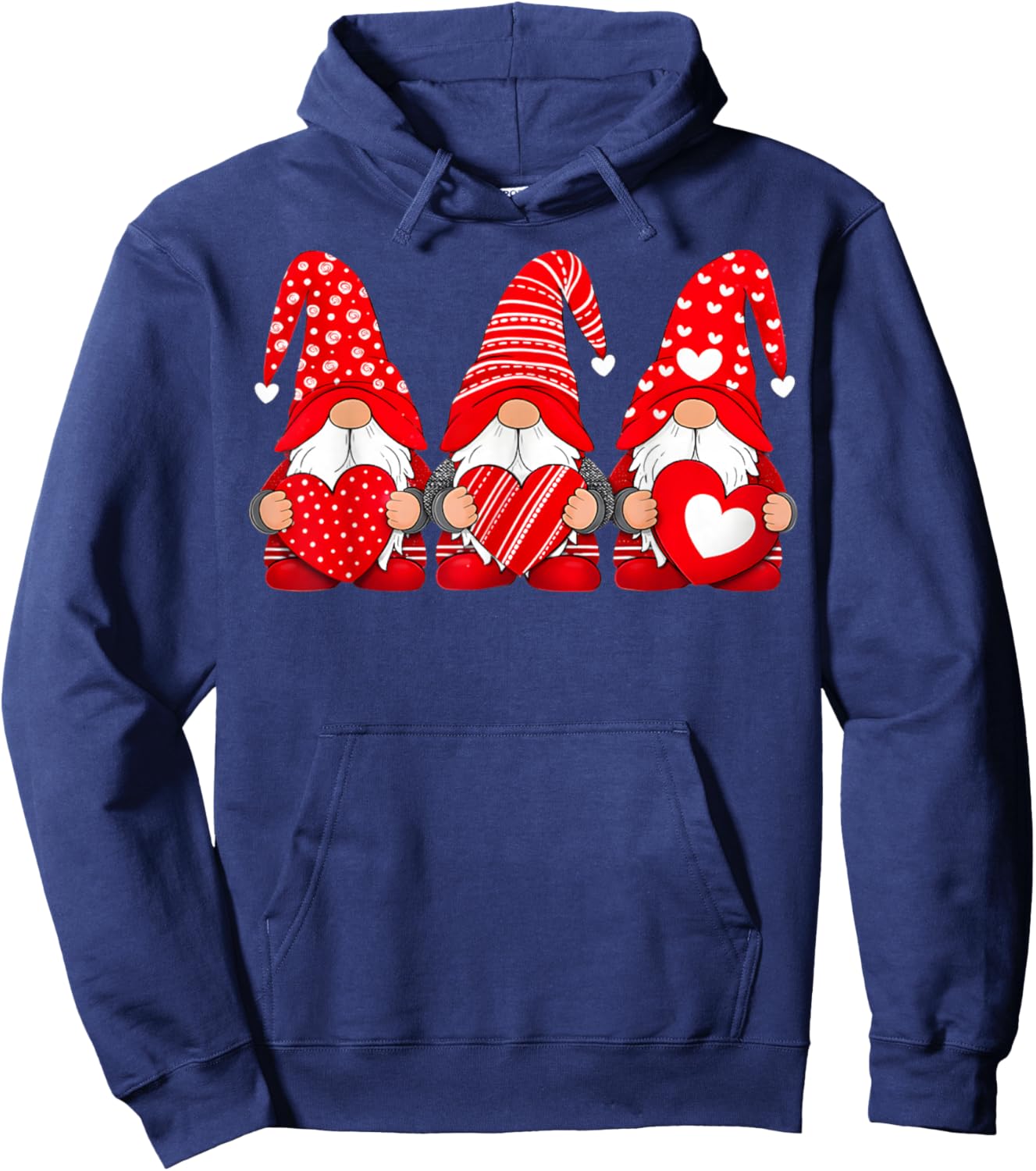 Happy Valentine's Day Boyfriend Girlfriend Gnome Couple Hoodie - Hoodie | Navy