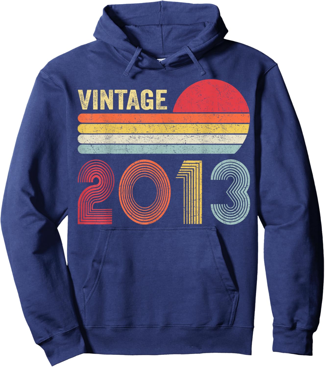 13 Year Old Gifts Vintage 2013 13th Birthday Boys Girls Hoodie - Hoodie | Navy