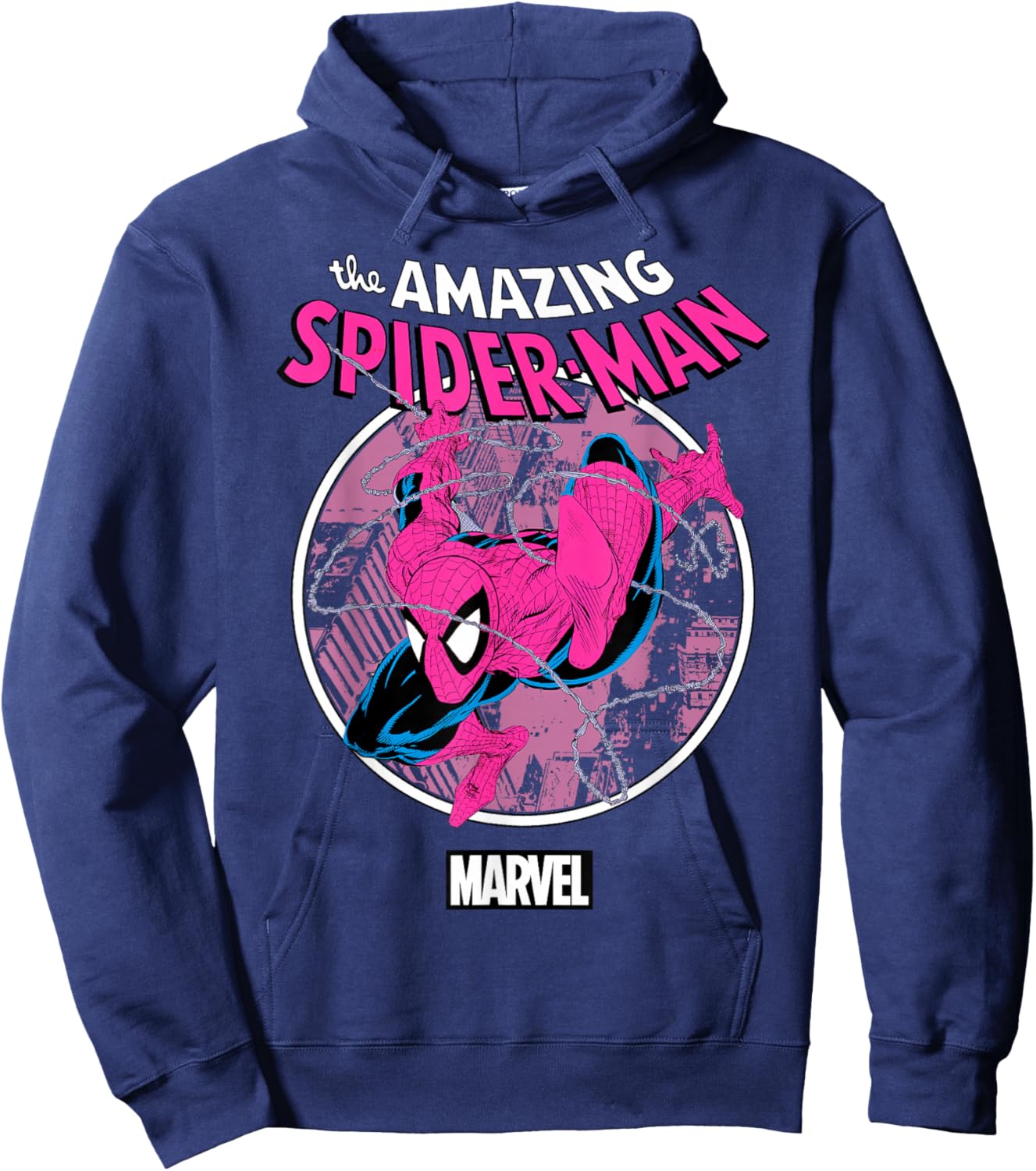 Marvel Comics Spider-Man City Swing Classic Hoodie - Hoodie | Navy