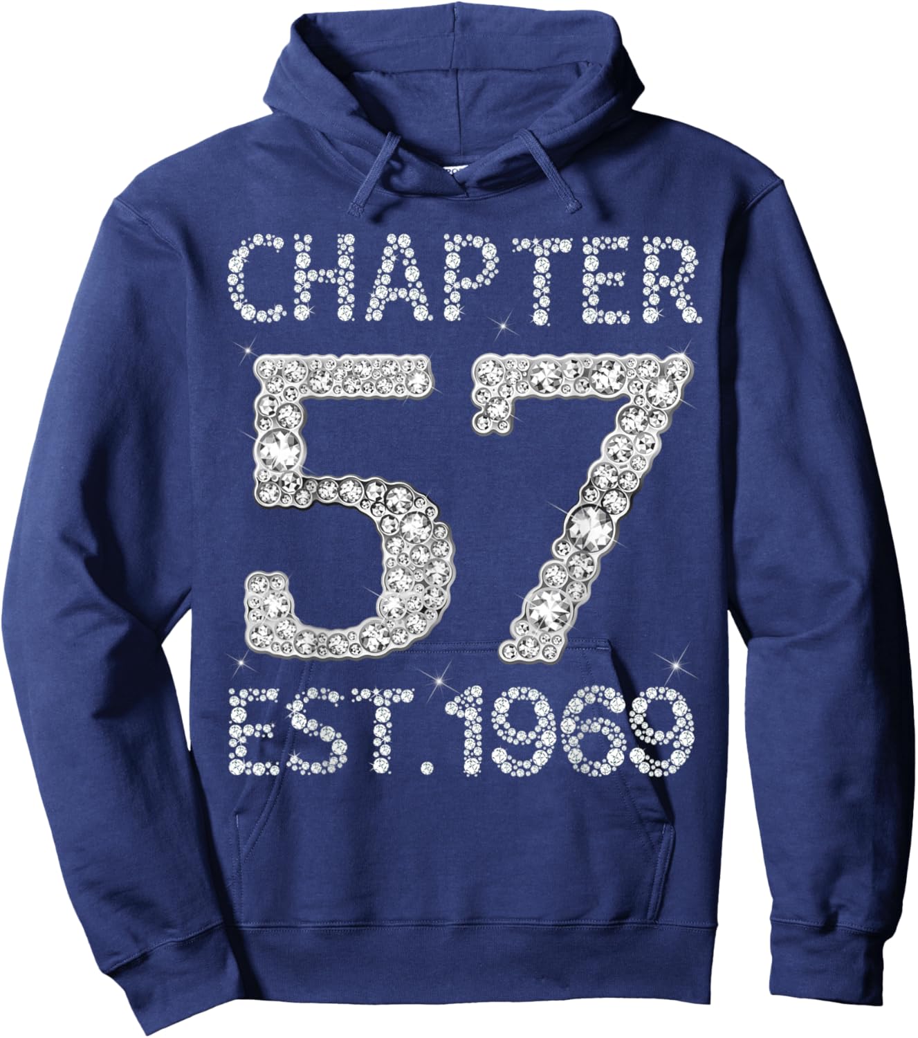 Chapter 57 EST 1969 Happy 57Th Birthday Gift Her Hoodie - Hoodie | Navy