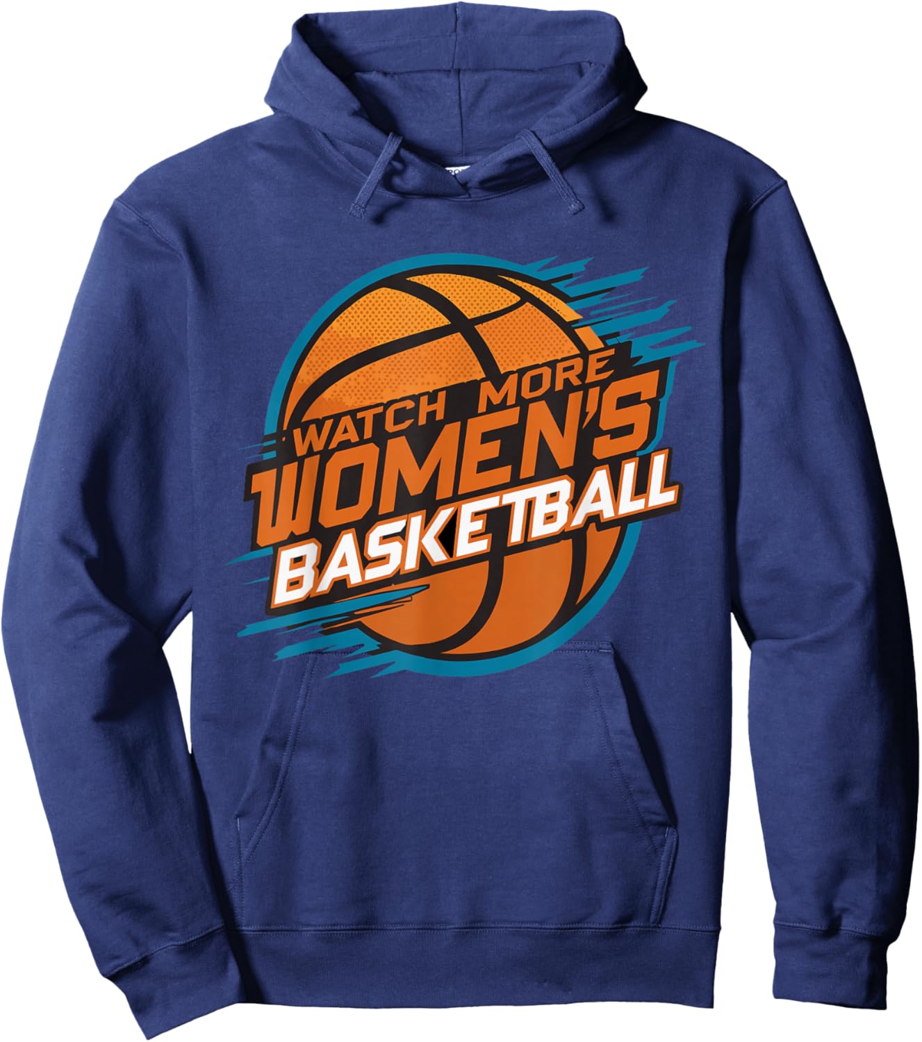 Watch More Women's Basketball Support Women Hoodie - Hoodie | Navy