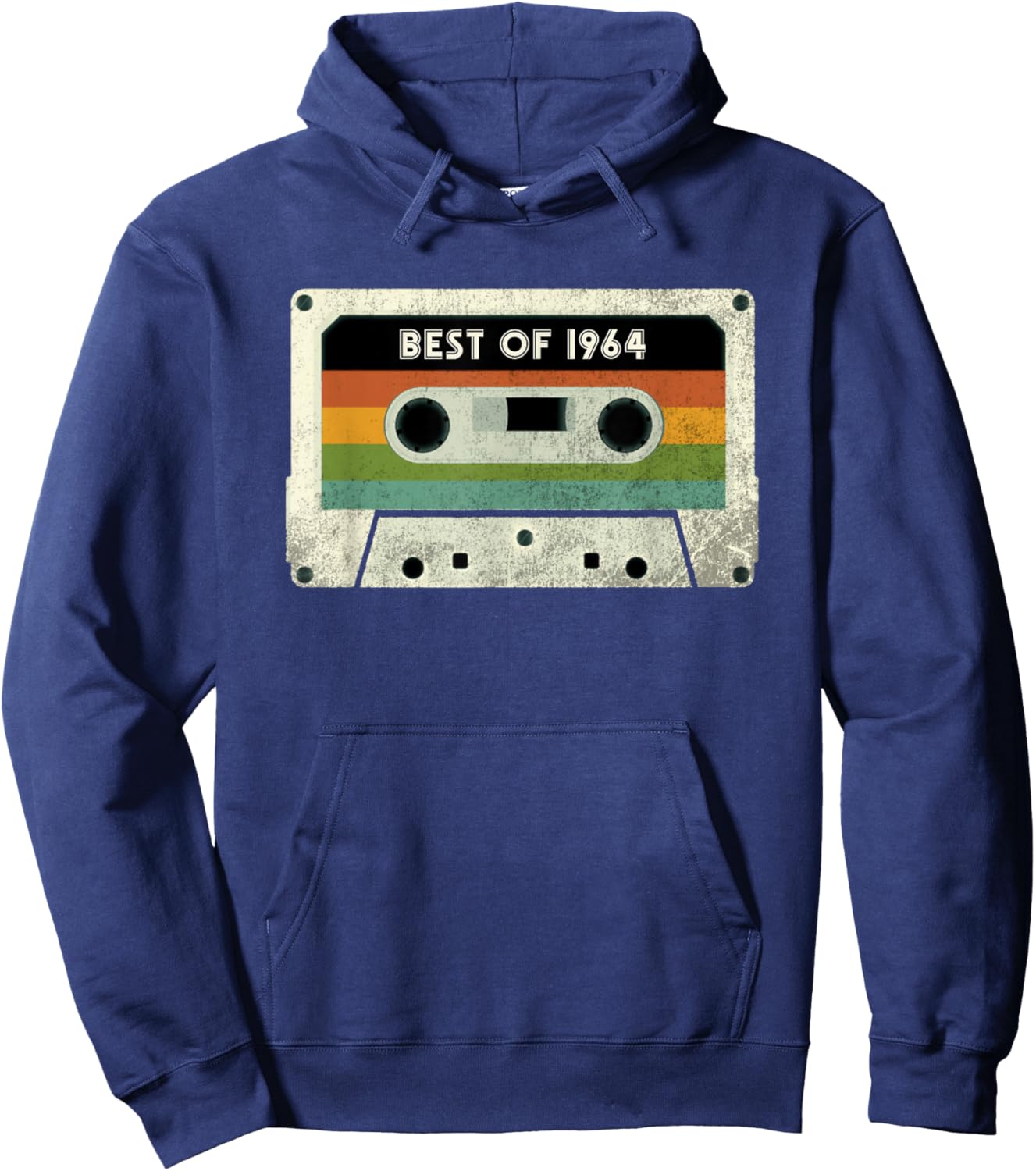 62th Birthday Gift 62 Years Old Men Women Retro Vintage 1964 Hoodie - Hoodie | Navy