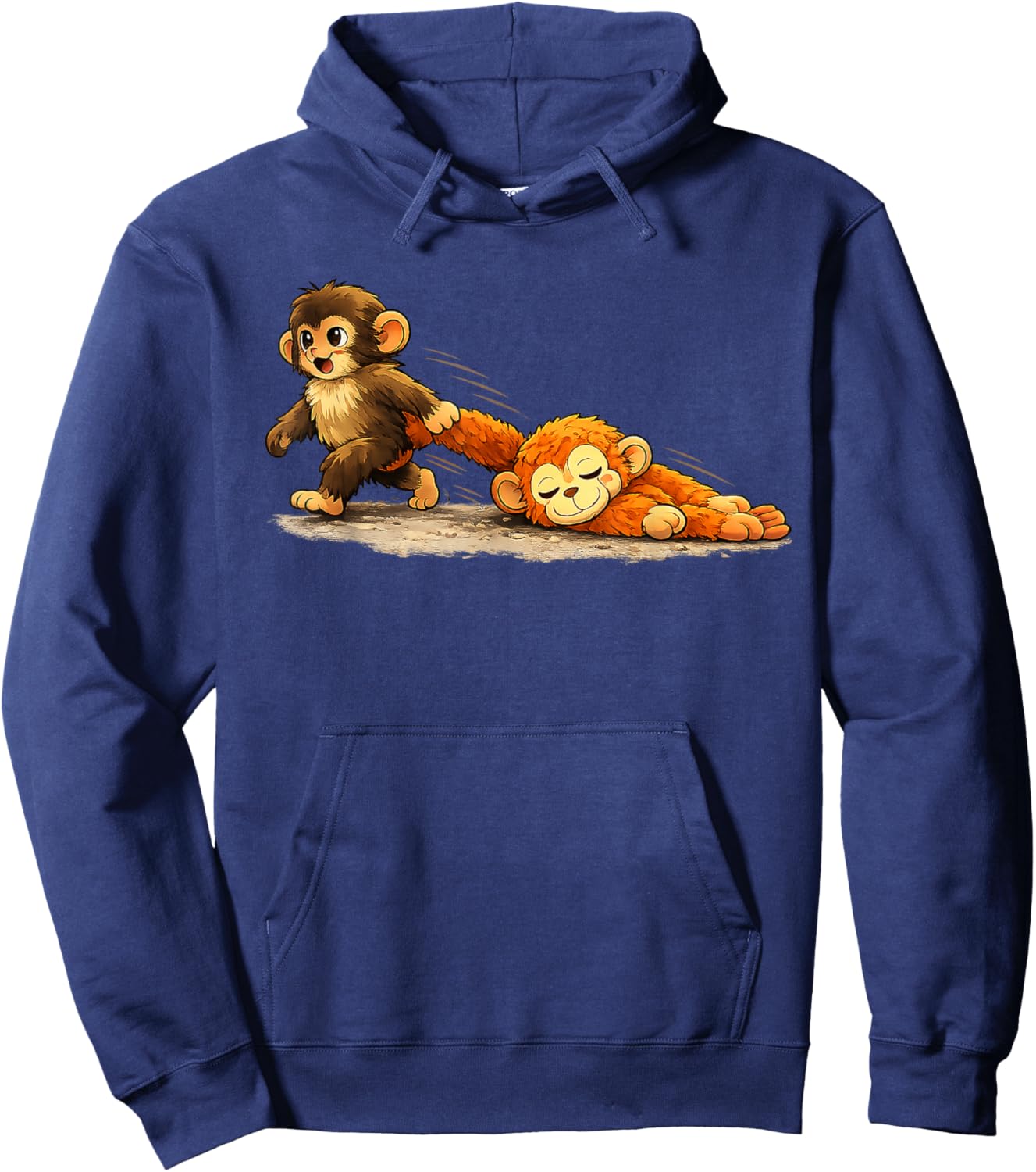 Monkey Punch Baby Graphic Little Punch Big Love Hoodie - Hoodie | Navy