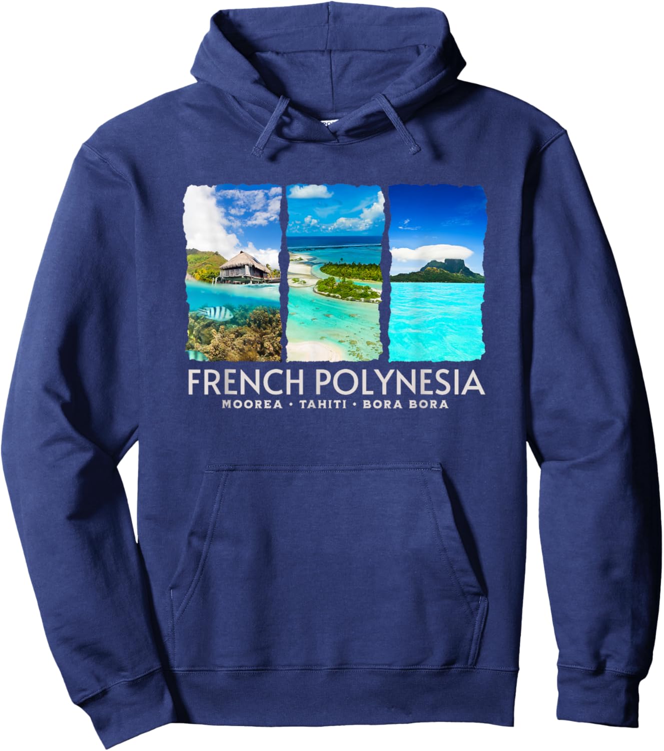 Moorea Tahiti Bora Bora Hoodie - Hoodie | Navy