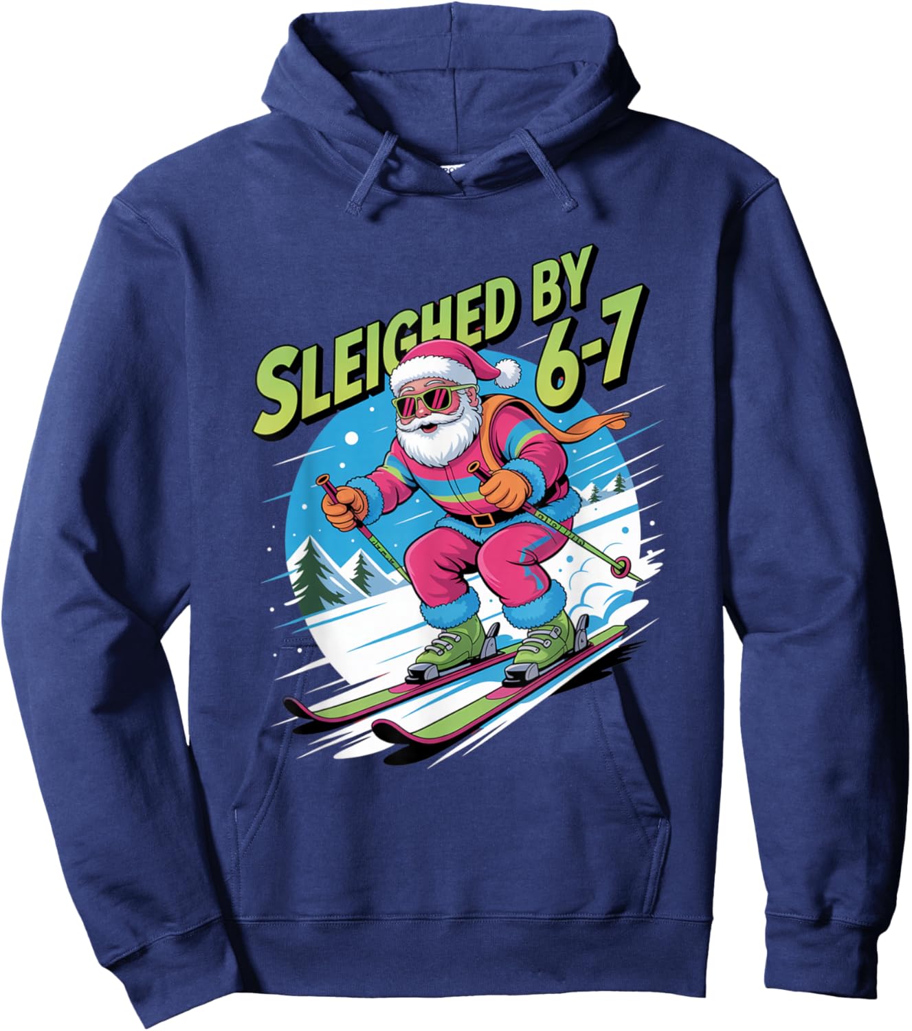 Christmas 67 Funny Xmas Six Seven Ugly Sweater 6-7 Hoodie - Hoodie | Navy
