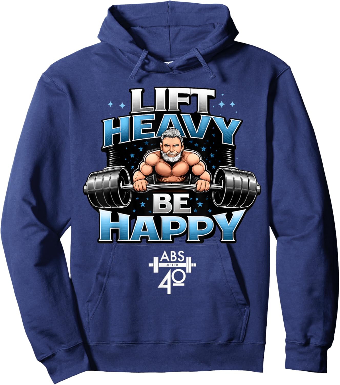 Lift Heavy, Be Happy Hoodie - Hoodie | Navy