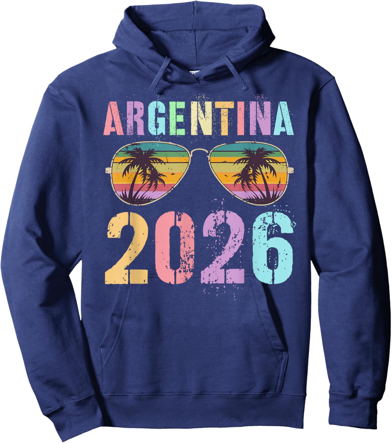 Vintage Argentina 2026 Vacation Surfing Trip Girls Cousins Hoodie - Hoodie | Navy