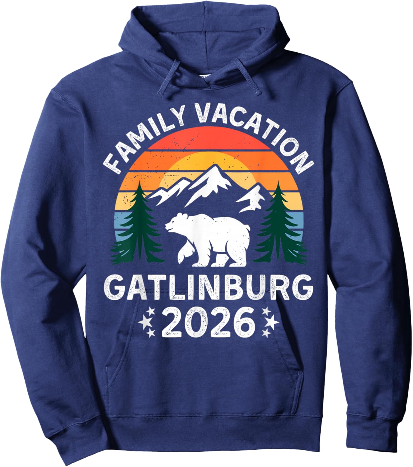 Gatlinburg Family Vacation 2026 Tennessee Trip Matching Hoodie - Hoodie | Navy
