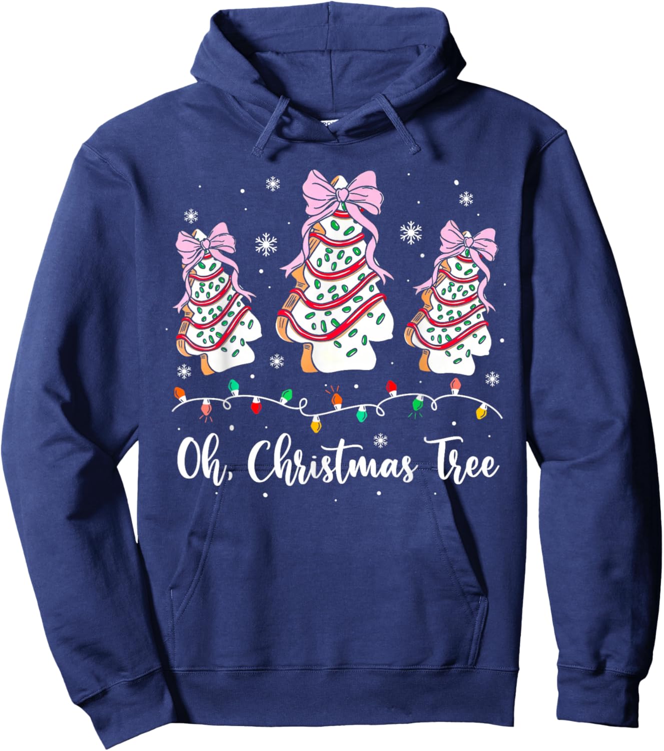 Groovy Oh Christmas Tree Cakes Debbie Beckey Jen Cake Lovers Hoodie - Hoodie | Navy