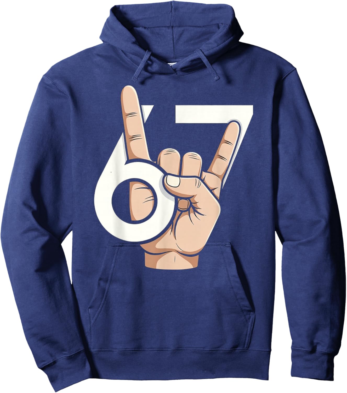 67 Meme Hoodie - Hoodie | Navy
