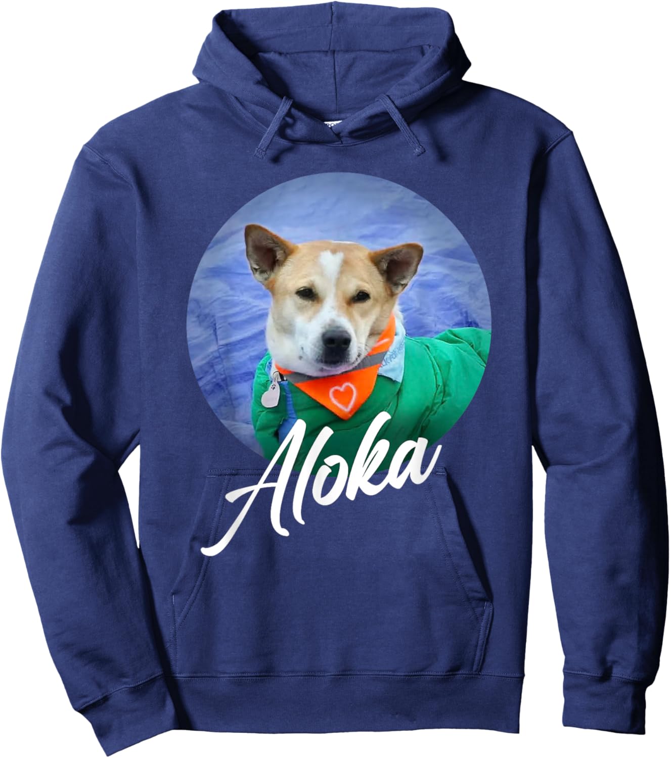 Aloka – The Walk for Peace Monk Dog Spreading Hope Hoodie - Hoodie | Navy