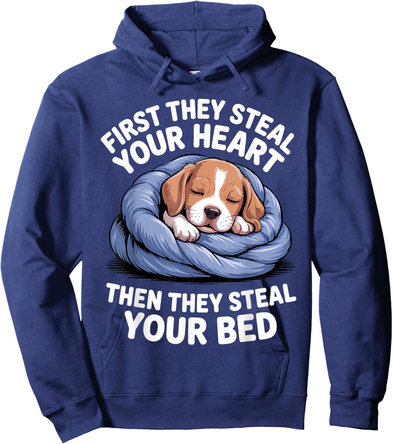 Funny Beagle Design Women Hound Beagle Dog Lovers Hoodie - Hoodie | Navy