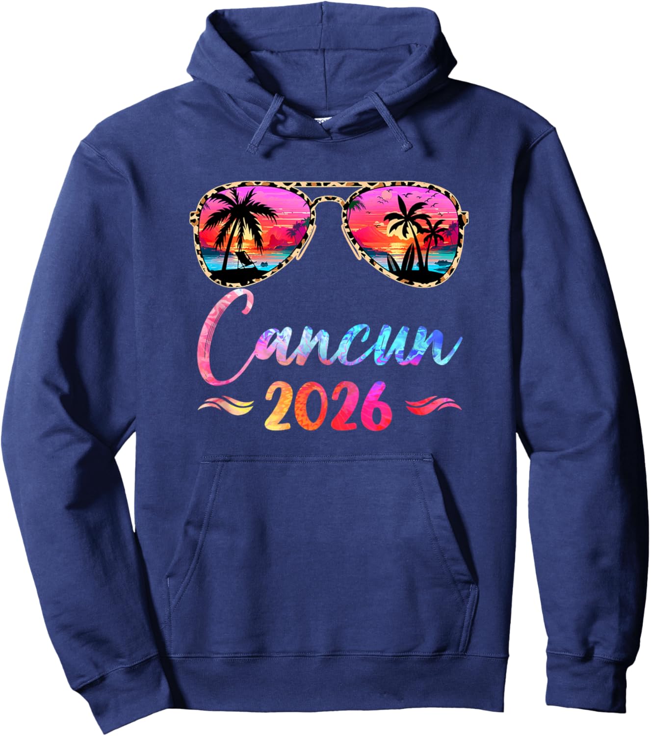 Cancun Vacation 2026 Matching Group Family Summer Trip Hoodie - Hoodie | Navy