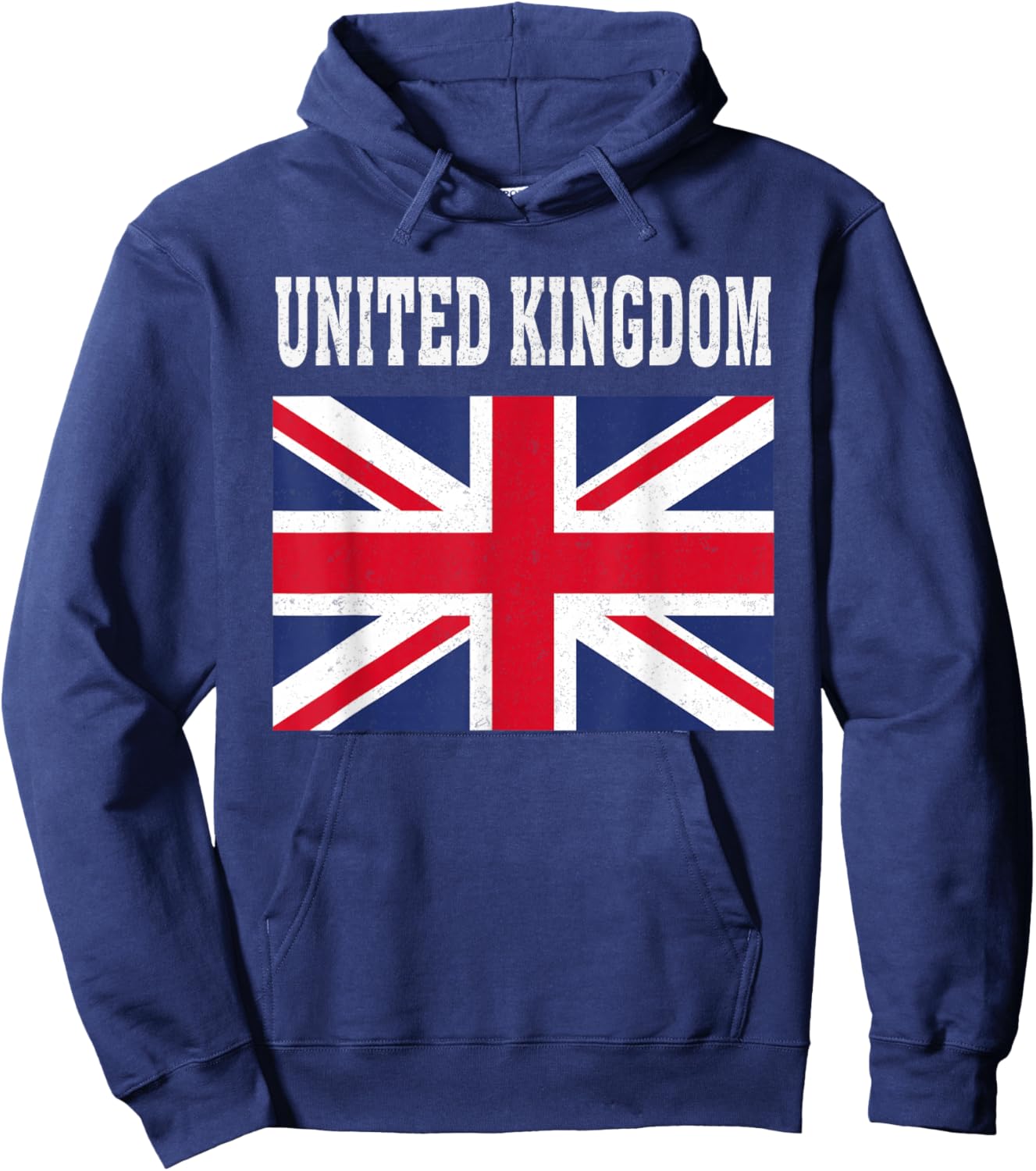 United Kingdom Flag Patriotic National Roots Souvenir Hoodie - Hoodie | Navy