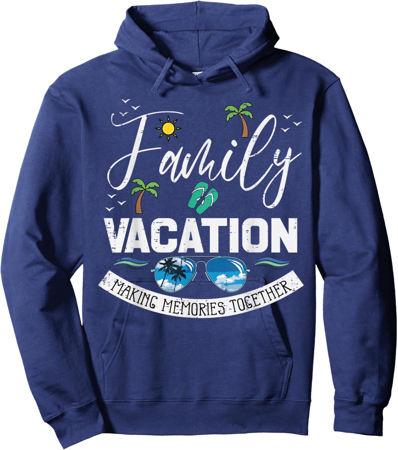 Family Vacation Memories Together Match Men Women Kid Hoodie - Hoodie | Navy