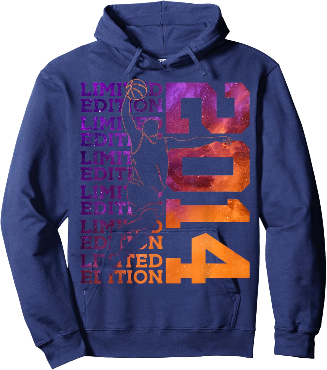 Limited Edition 2014 Basketball 12TH Birthday Hoodie - Hoodie | Navy