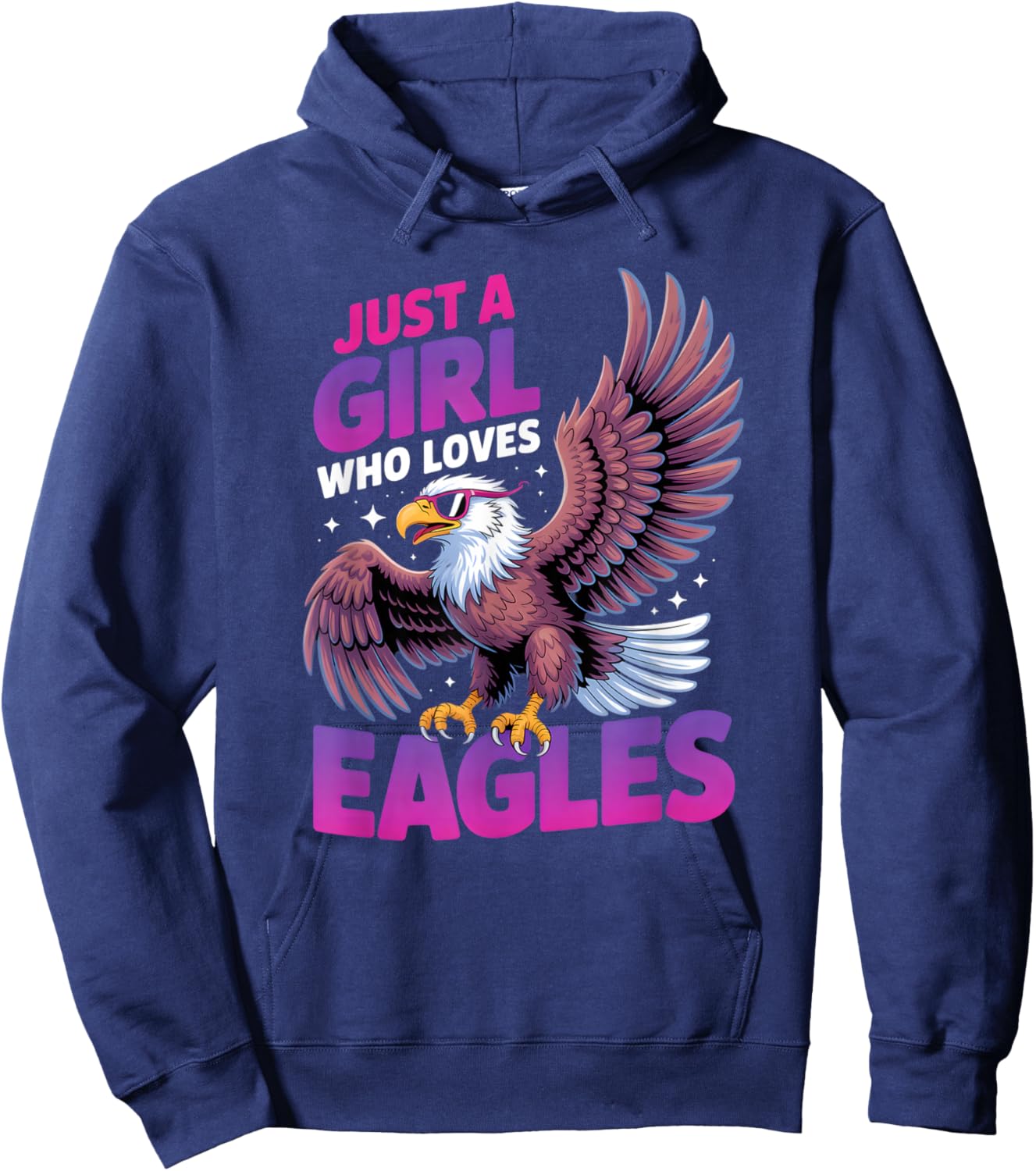 Girls Eagle Hoodie - Hoodie | Navy