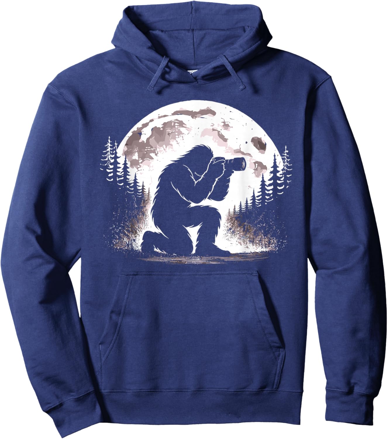 Bigfoot Photographer Hobby Hoodie - Hoodie | Navy