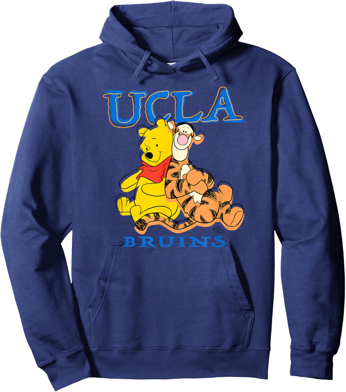 UCLA Bruins Winnie The Pooh and Tigger Officially Licensed Hoodie - Hoodie | Navy