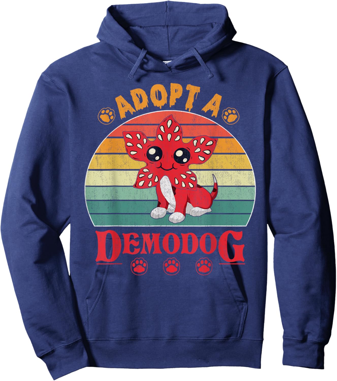 Adopt a demodog Funny Dog Lovers Women Kids Hoodie - Hoodie | Navy