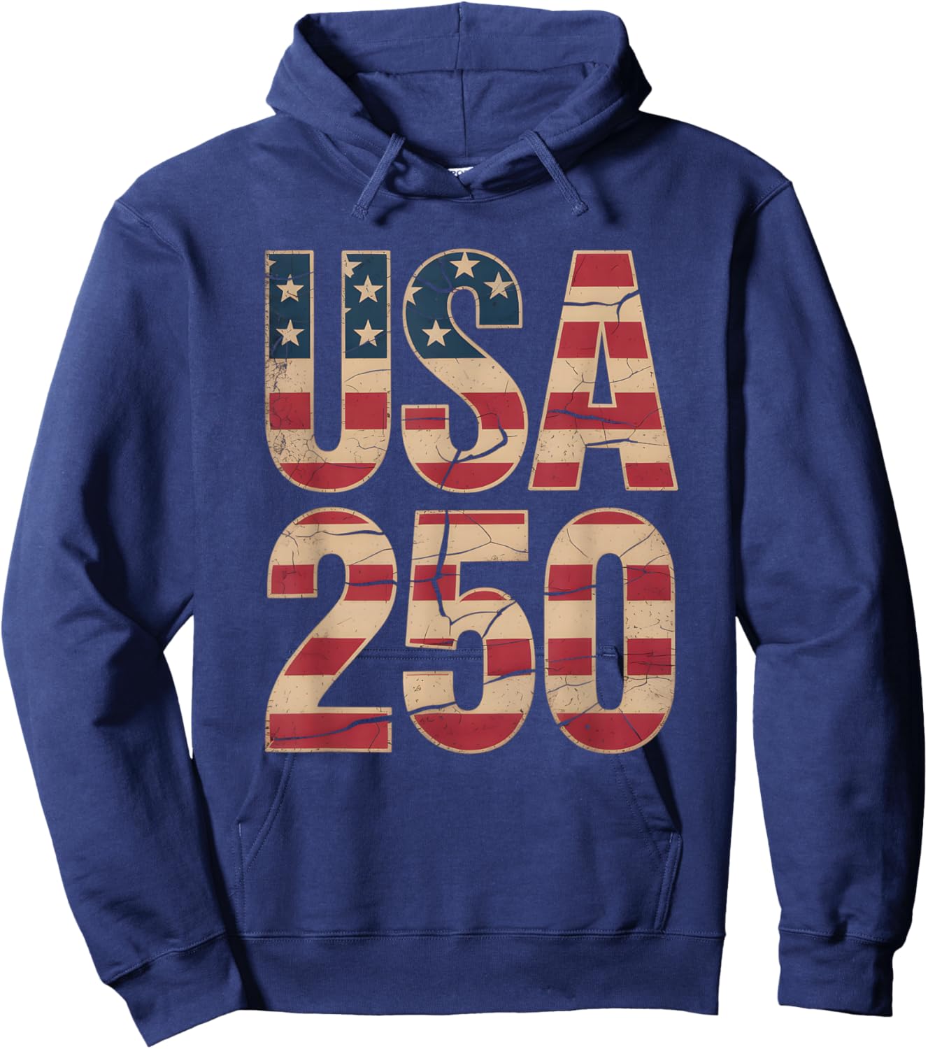 250 Years of Freedom | American 1776–2026 Patriotic Hoodie - Hoodie | Navy
