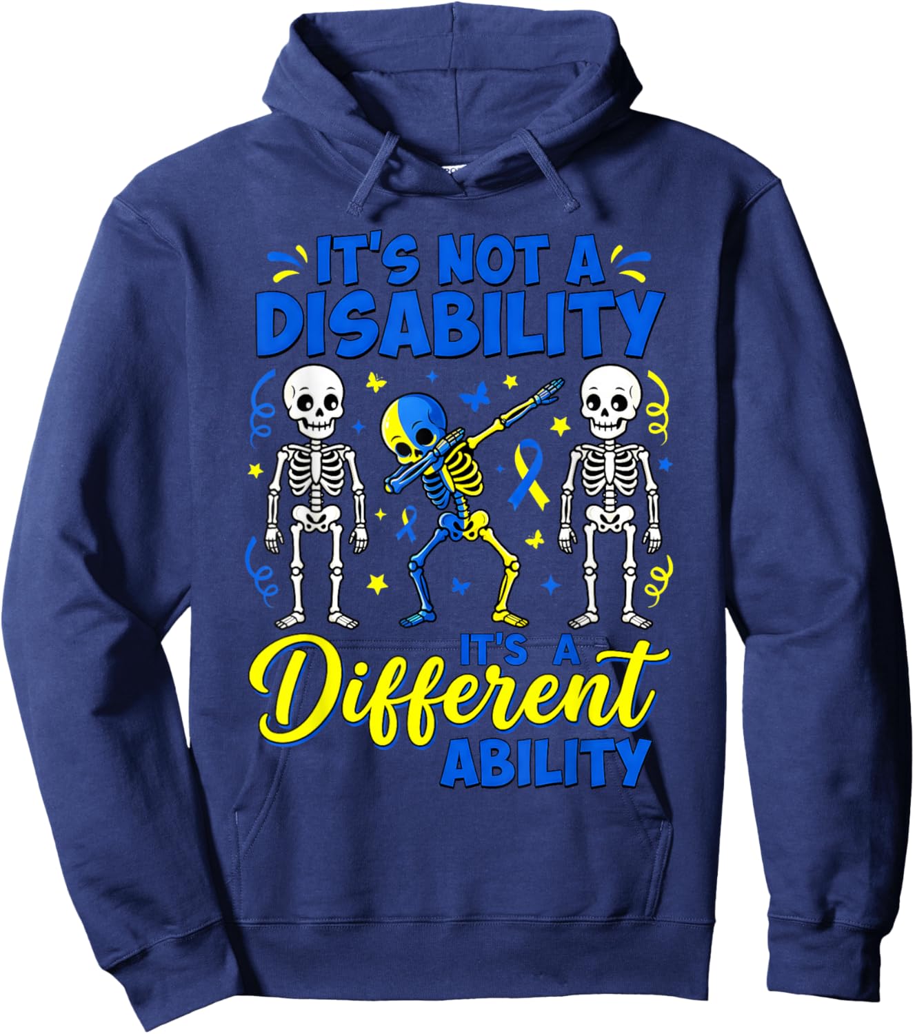 Down Syndrome Awareness Support World Down Syndrome Day Kids Hoodie - Hoodie | Navy