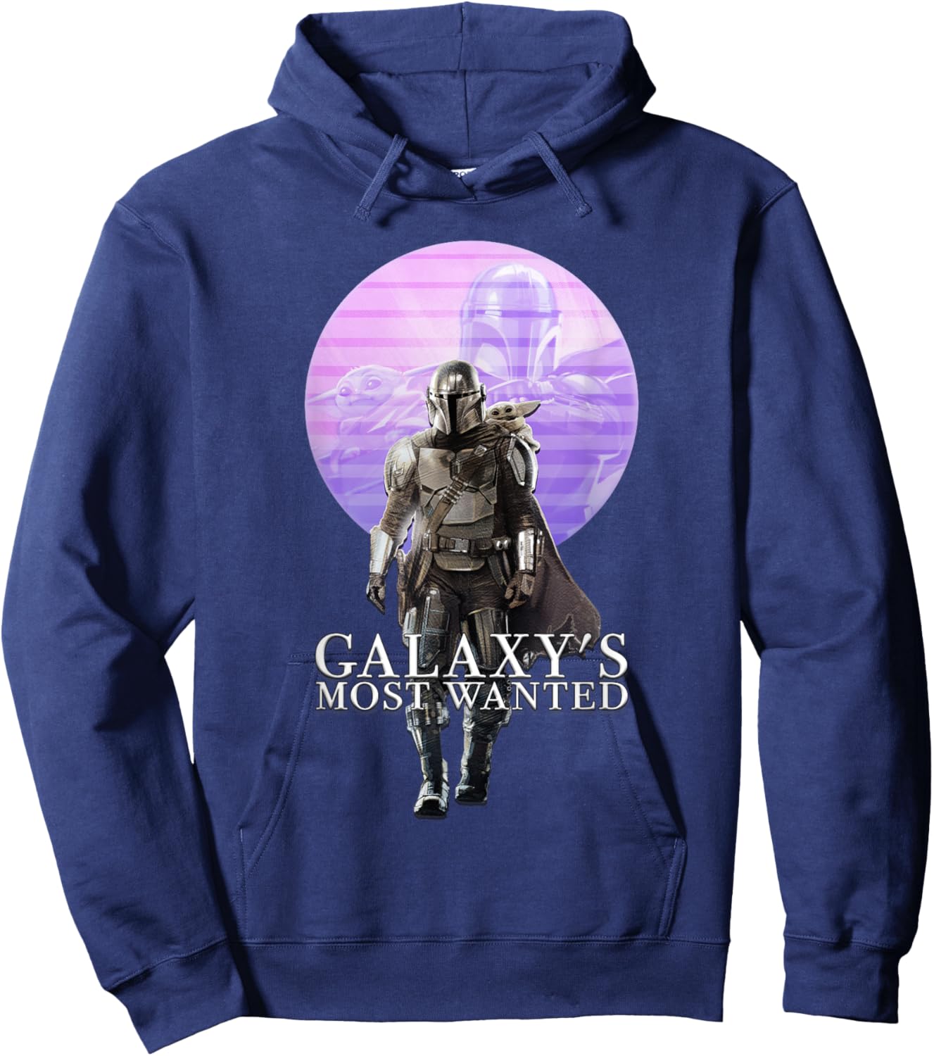 Star Wars The Mandalorian and Grogu Galaxy's Most Wanted Duo Hoodie - Hoodie | Navy