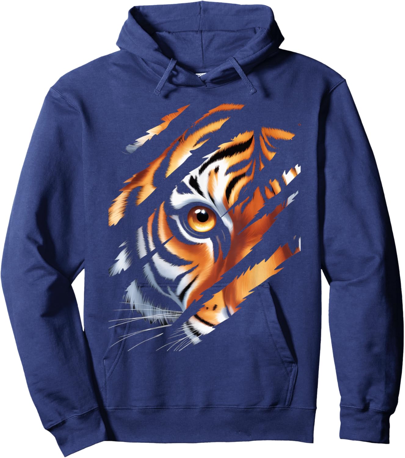 Tiger Eye Safari Zoo Wildlife Animal Lover Costume Kids Boys Hoodie - Hoodie | Navy