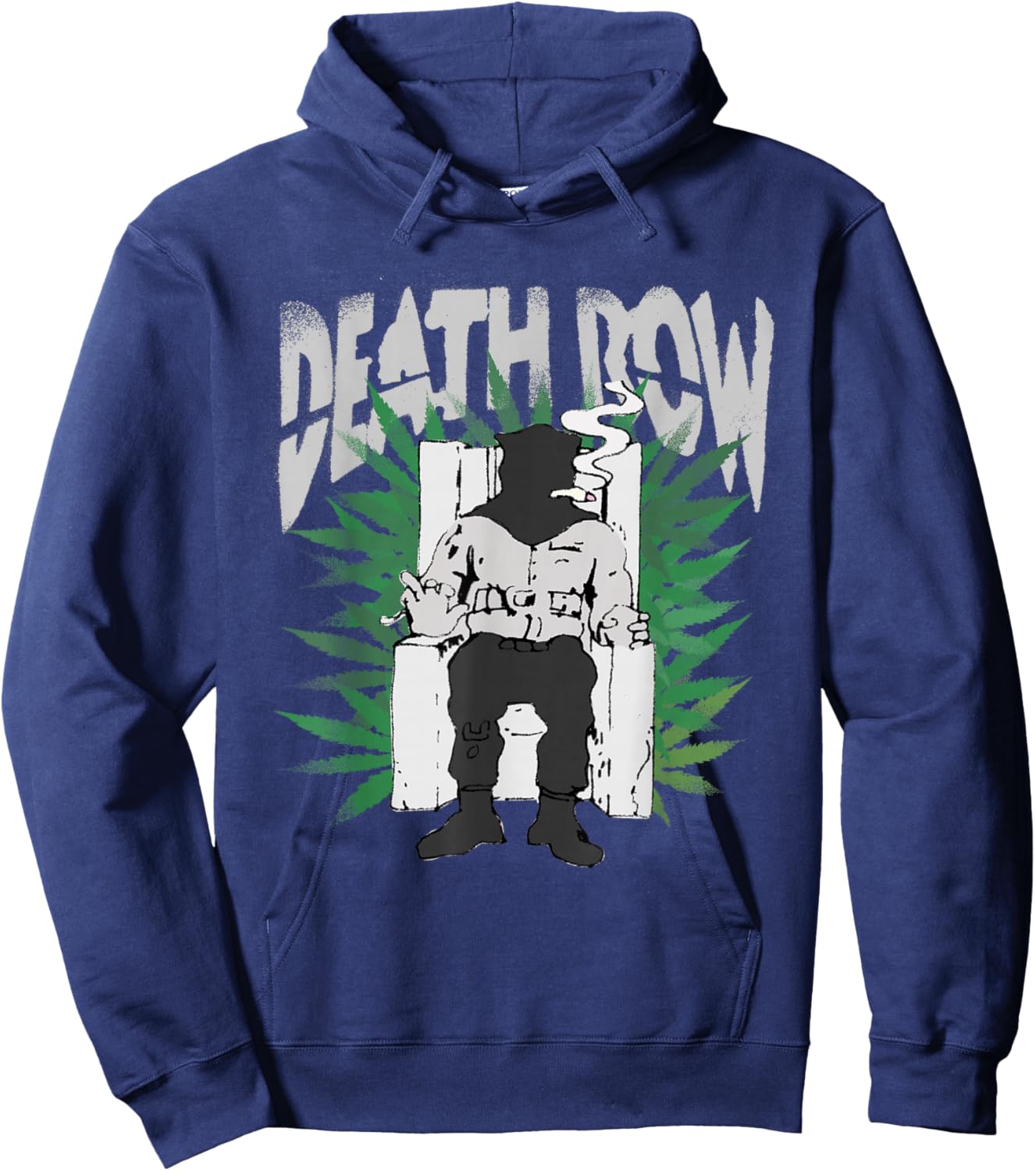 Official Death Row Records Chair Leaf Hoodie - Hoodie | Navy
