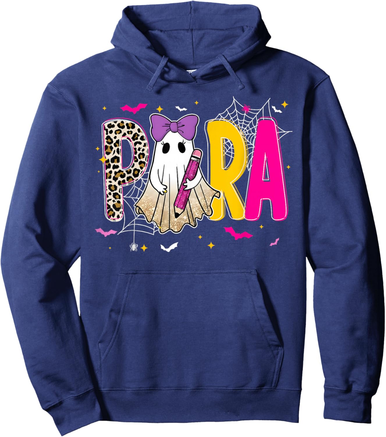 Spooky Halloween Teacher para Counselor SPED Preppy Boo Kids Hoodie - Hoodie | Navy