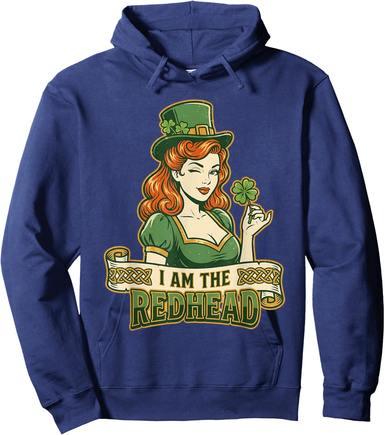 I Am The Redhead Pinup Girl Dibs On The Red Head Hoodie - Hoodie | Navy