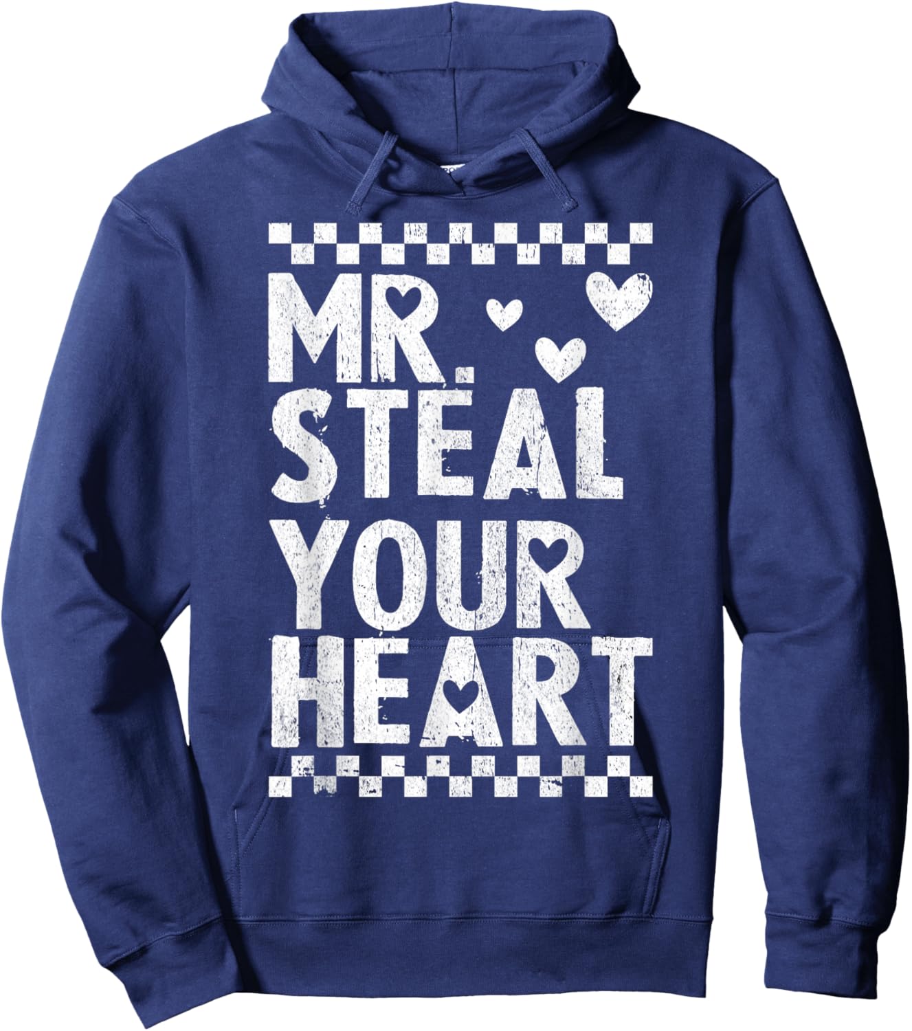 Mr Steal Your Heart for Boys Toddlers Valentine's Day Kids Hoodie - Hoodie | Navy