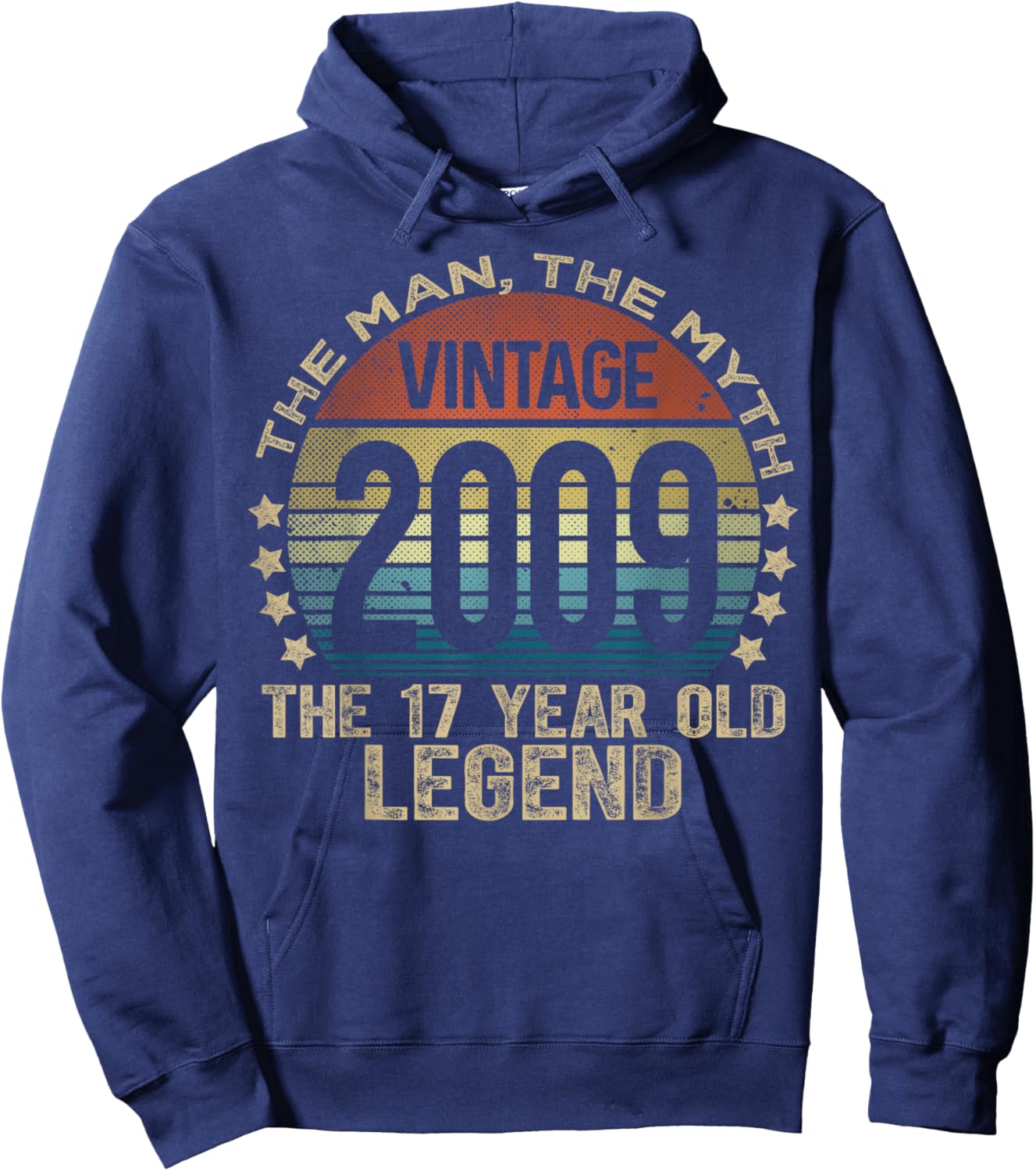 17 Year Old Gifts Vintage 2009 Limited Edition 17th Birthday Hoodie - Hoodie | Navy